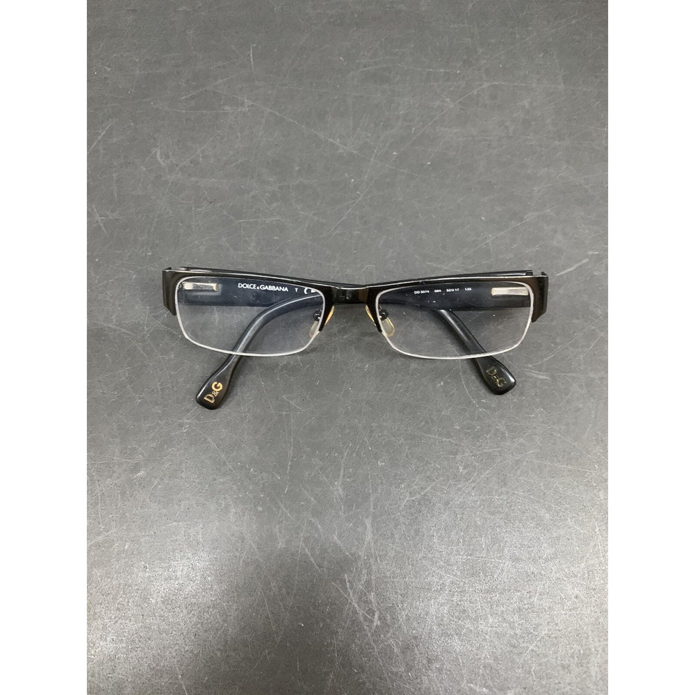 Dolce & Gabbana Black Rectangular Glasses DG5074 064 52 17 135 Frames Only